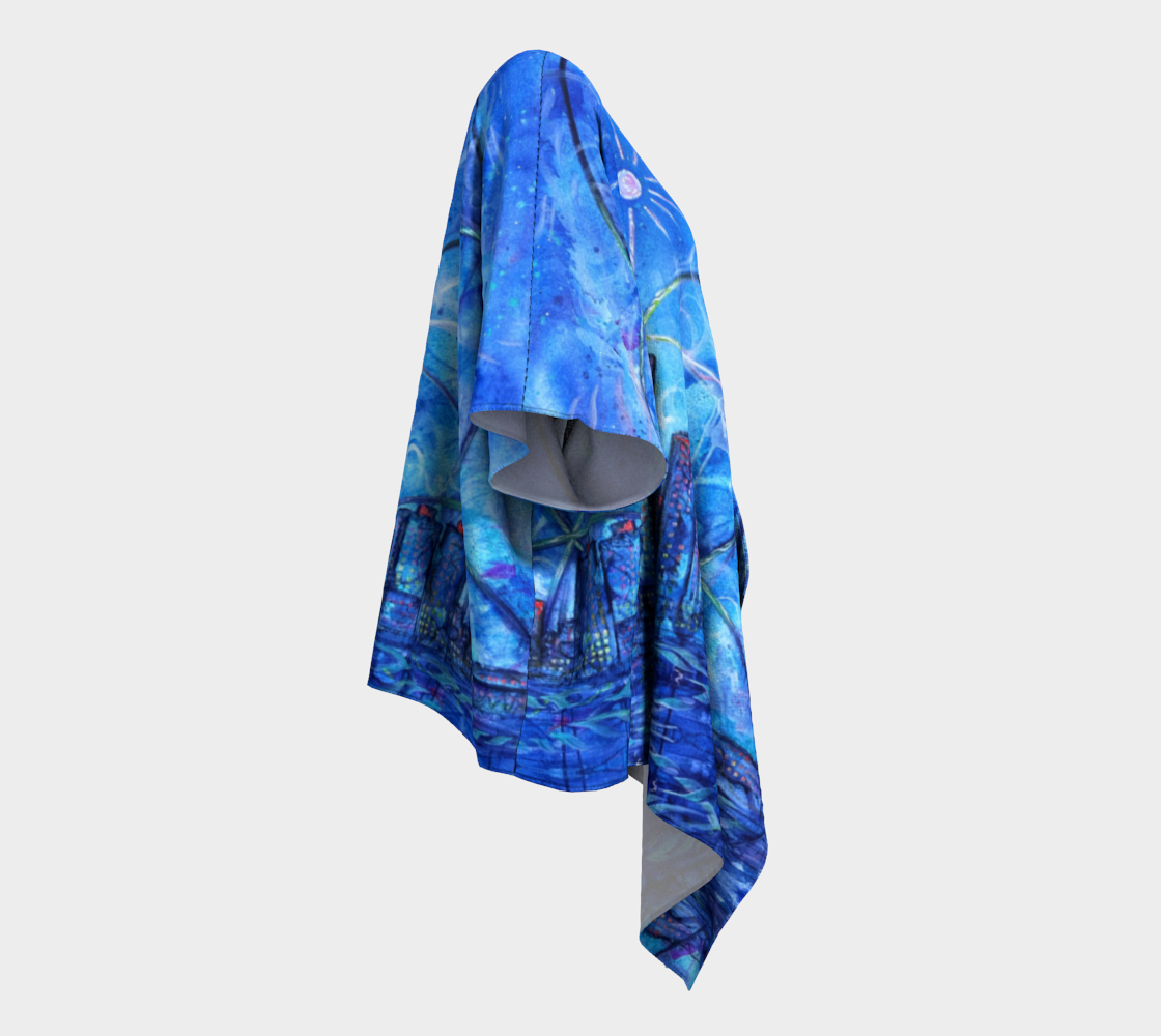 "Prosperity Abounds From Within" Draped Kimono
