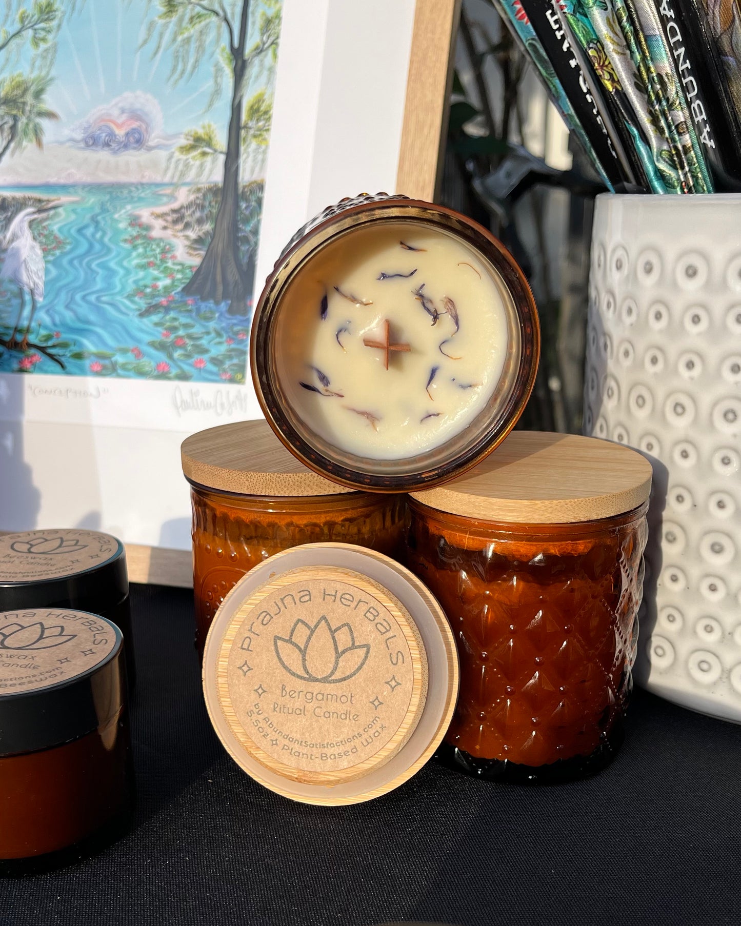 Prajna Ritual Candle ⟡ Plant-Based Wax & Essential Oils