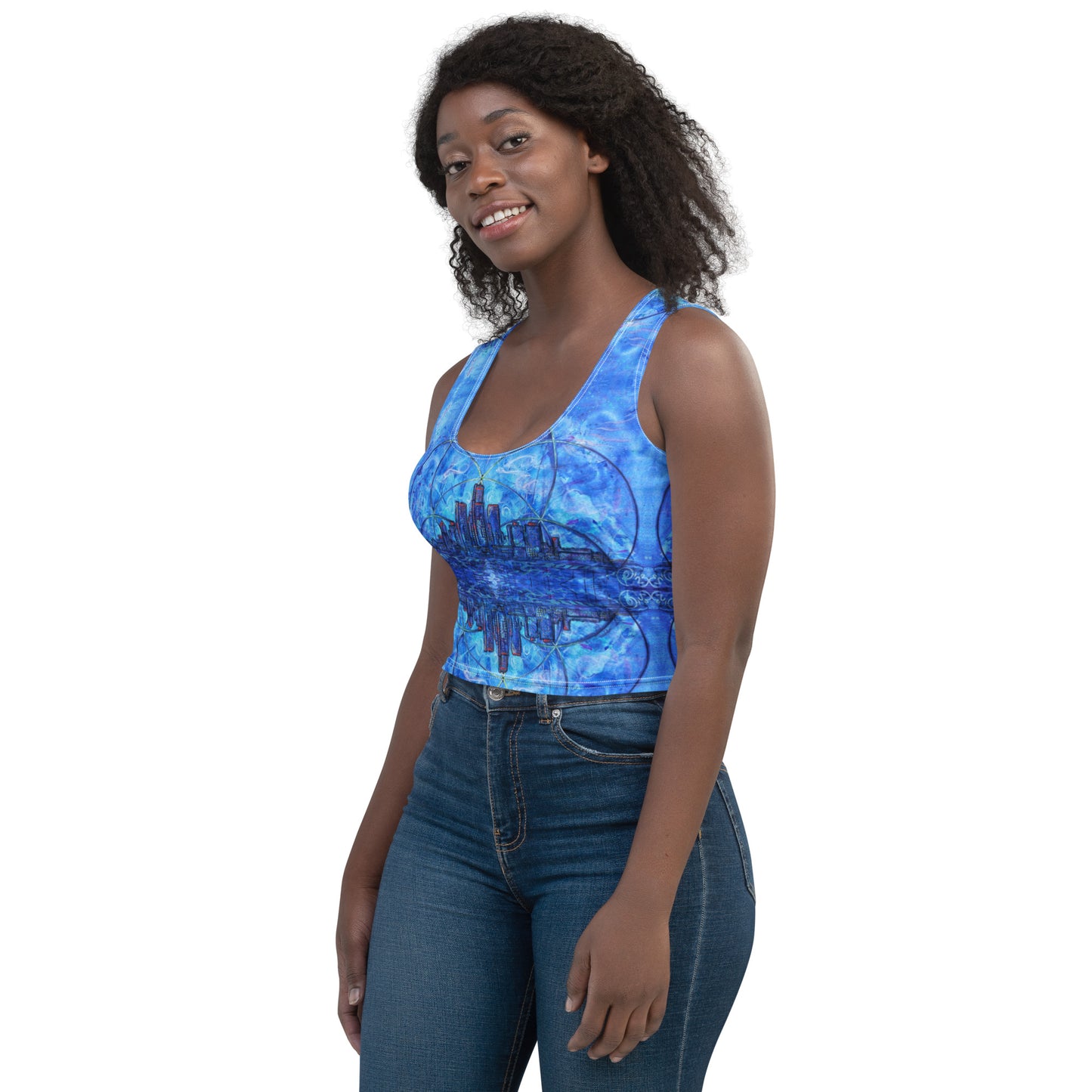 "Prosperity Abounds From Within" Crop Tank