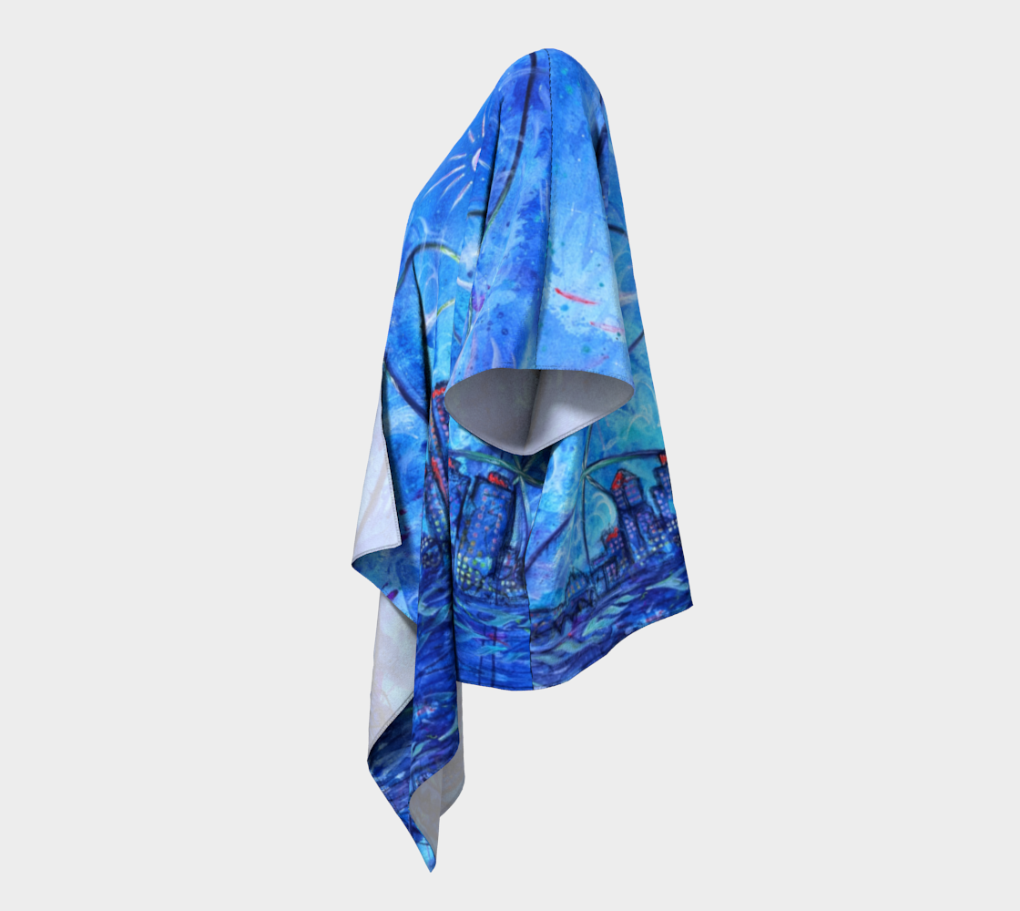 "Prosperity Abounds From Within" Draped Kimono