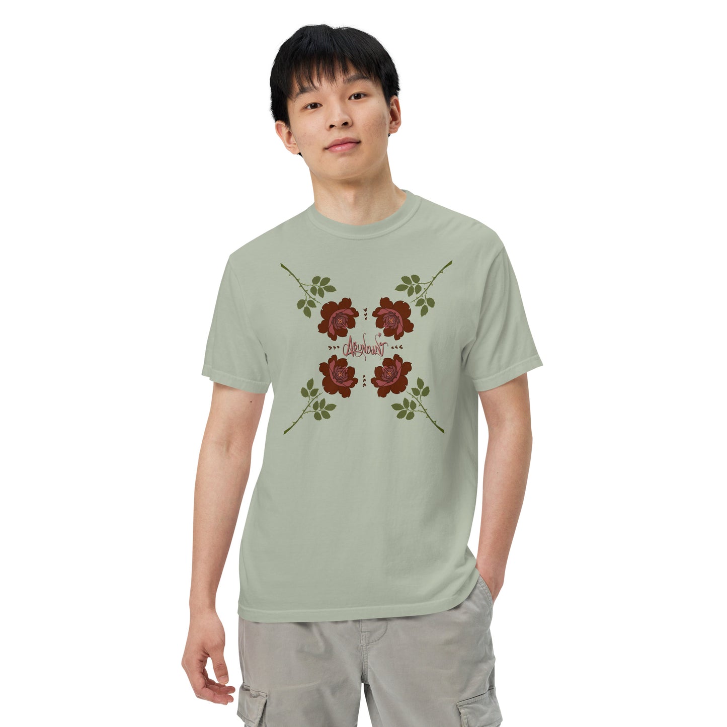 "Abundant Roses" Cotton T-shirt