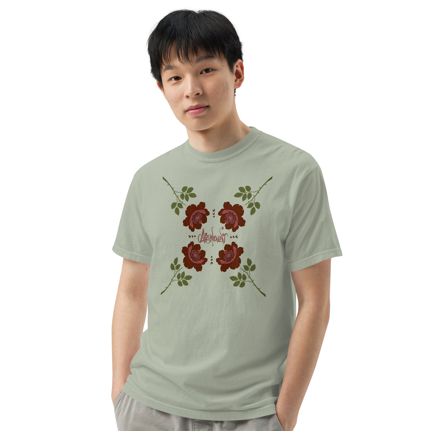 "Abundant Roses" Cotton T-shirt