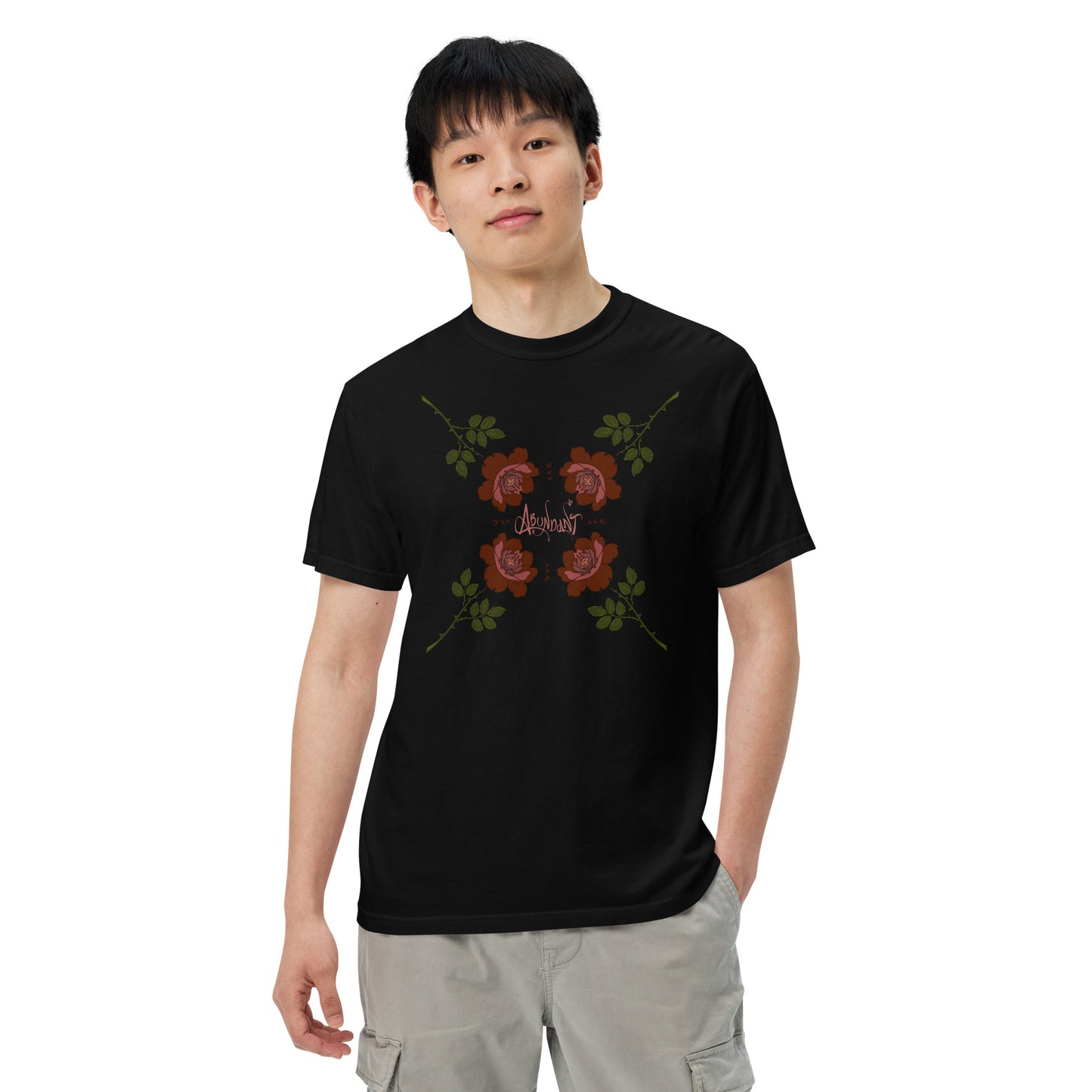 "Abundant Roses" Cotton T-shirt