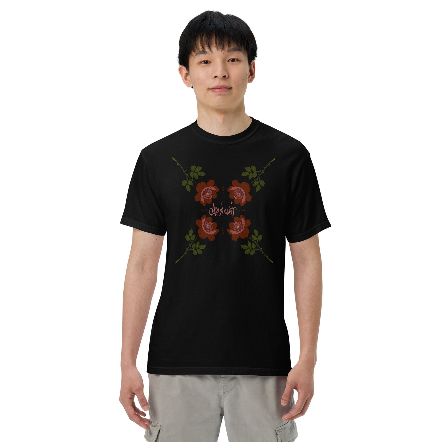 "Abundant Roses" Cotton T-shirt