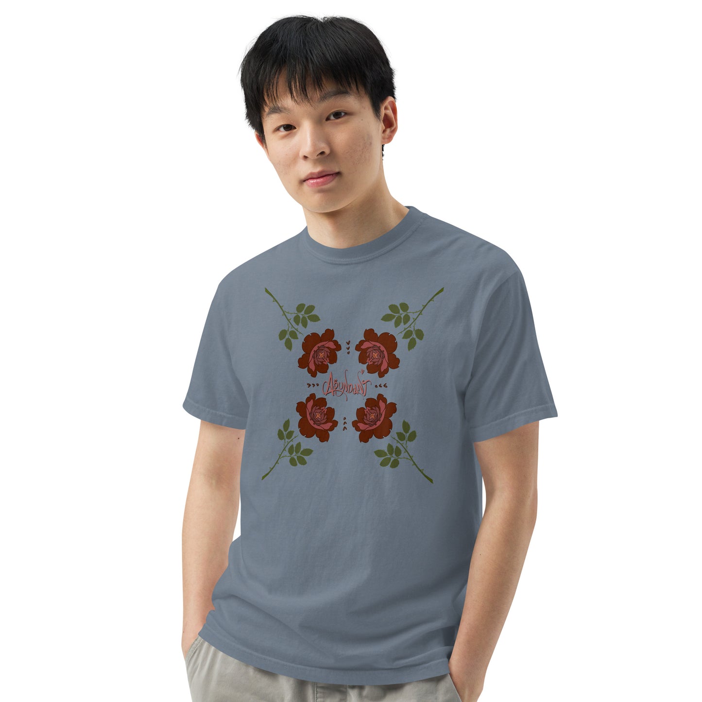 "Abundant Roses" Cotton T-shirt