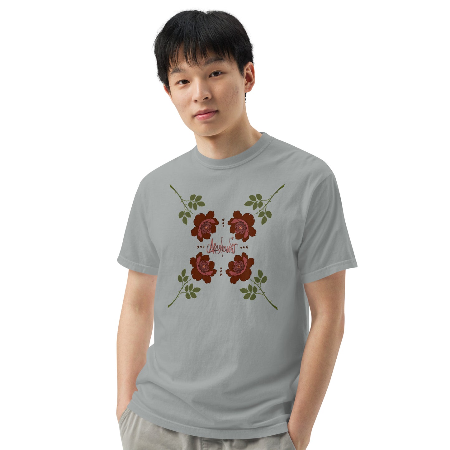 "Abundant Roses" Cotton T-shirt