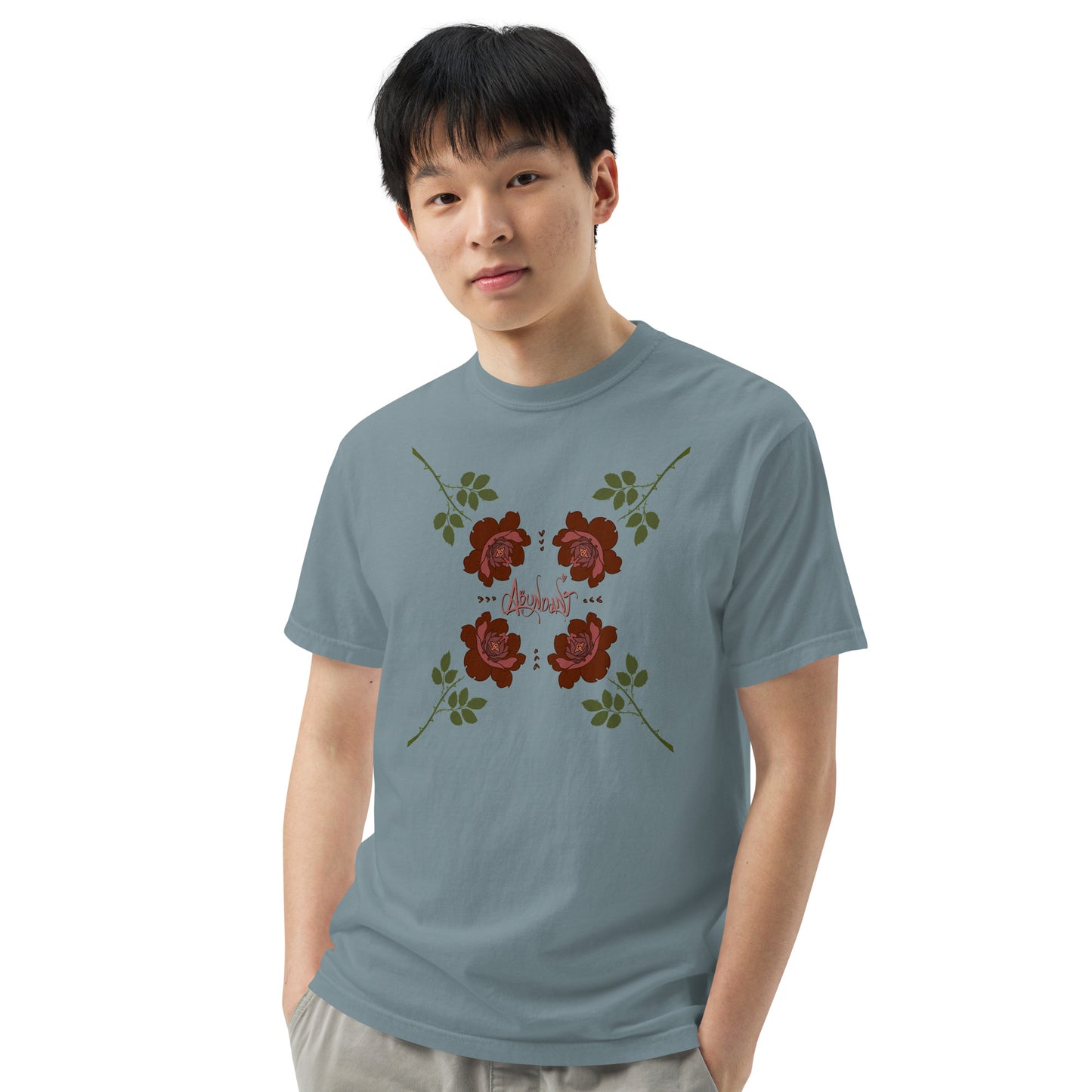 "Abundant Roses" Cotton T-shirt