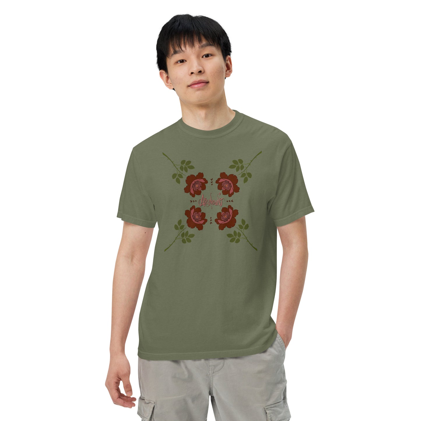 "Abundant Roses" Cotton T-shirt