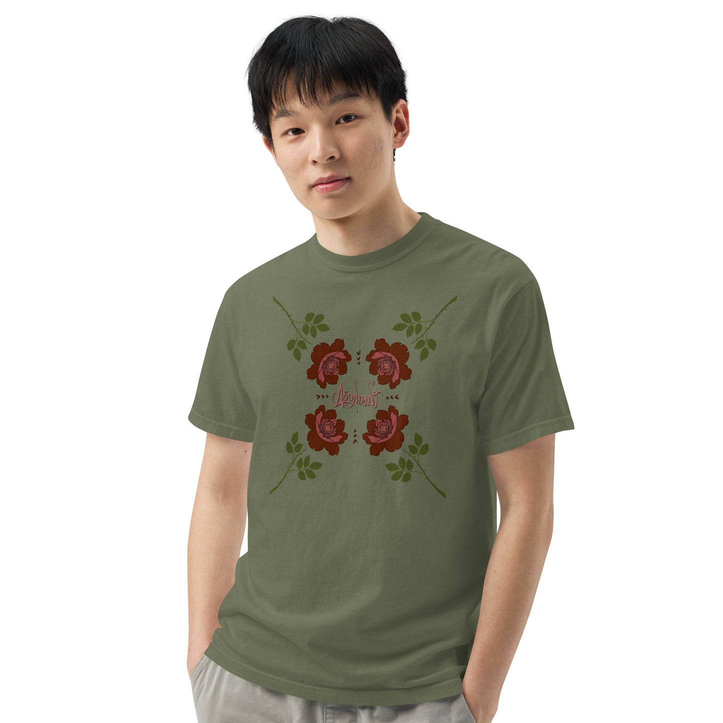 "Abundant Roses" Cotton T-shirt