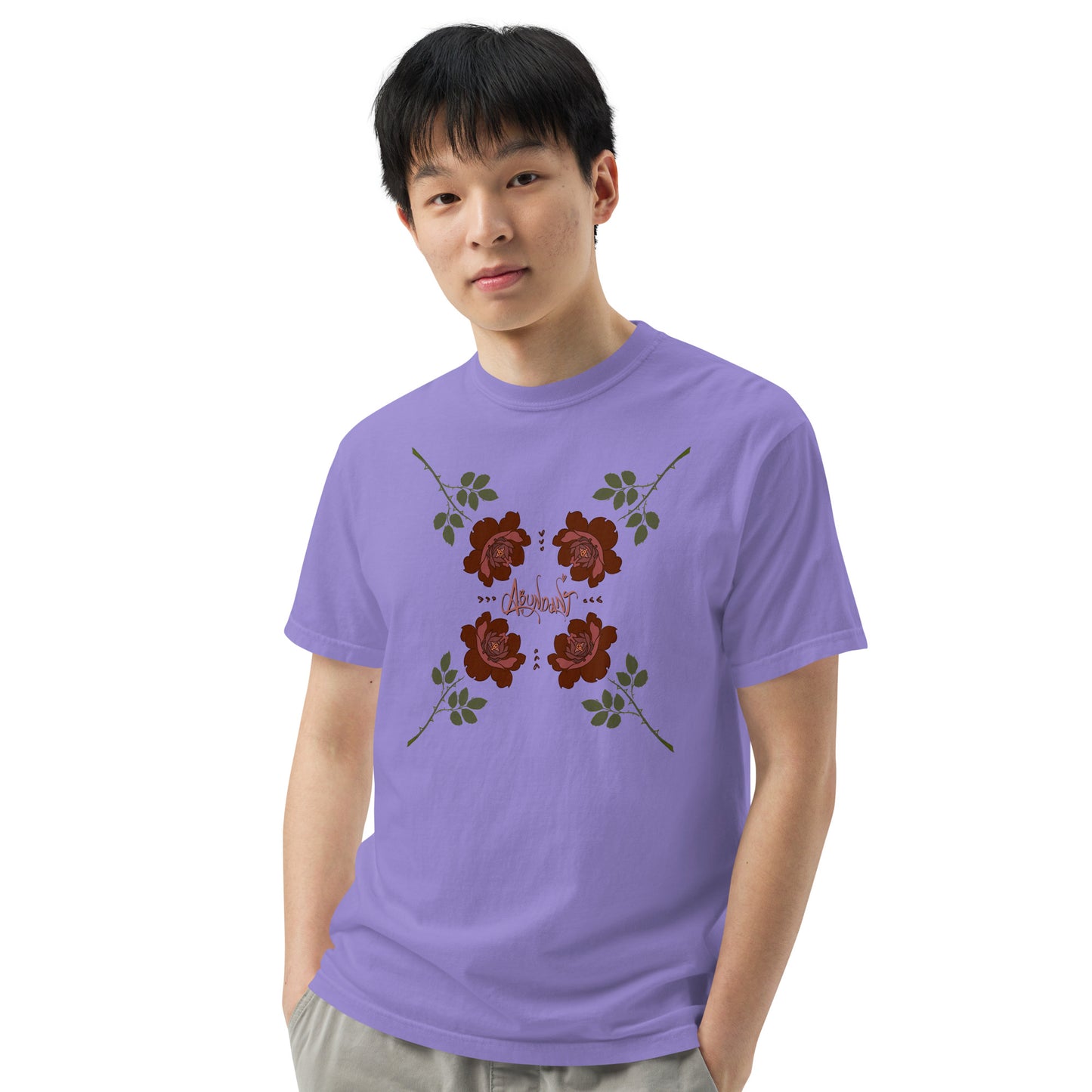 "Abundant Roses" Cotton T-shirt