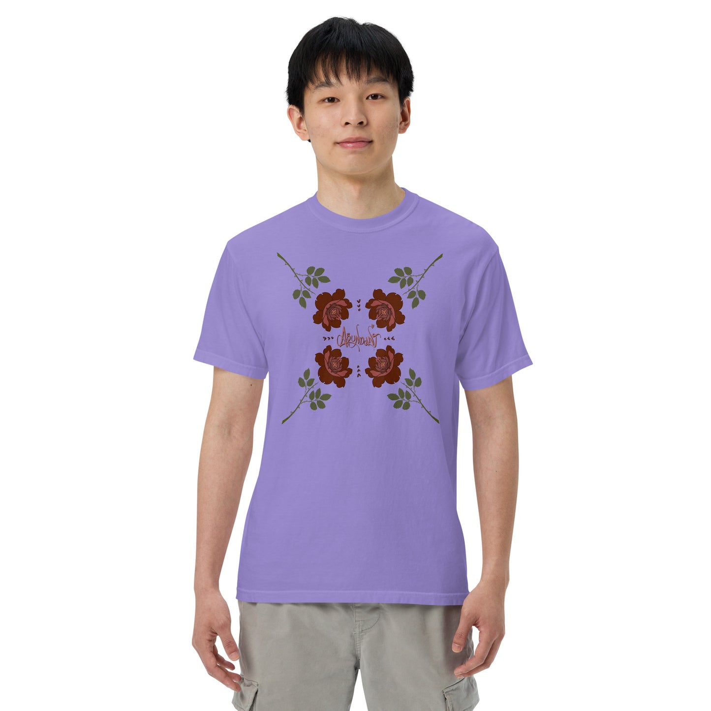"Abundant Roses" Cotton T-shirt