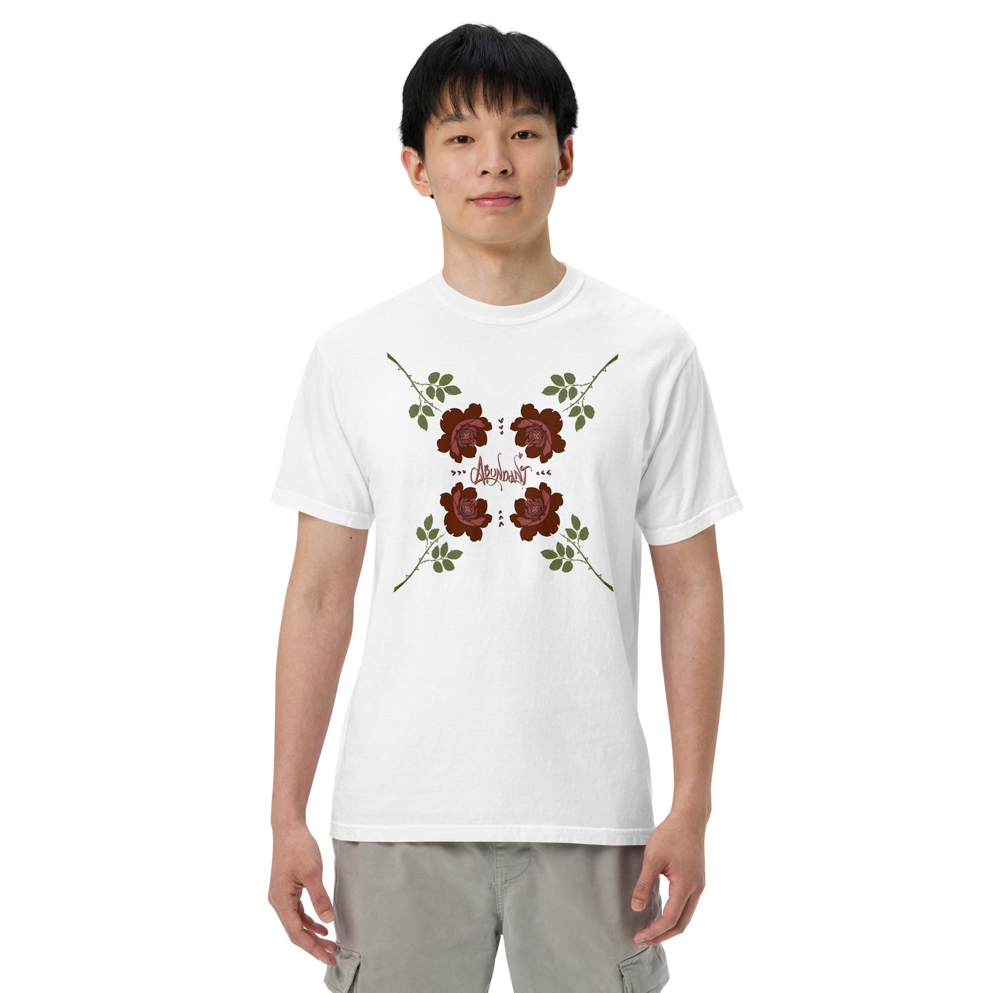 "Abundant Roses" Cotton T-shirt