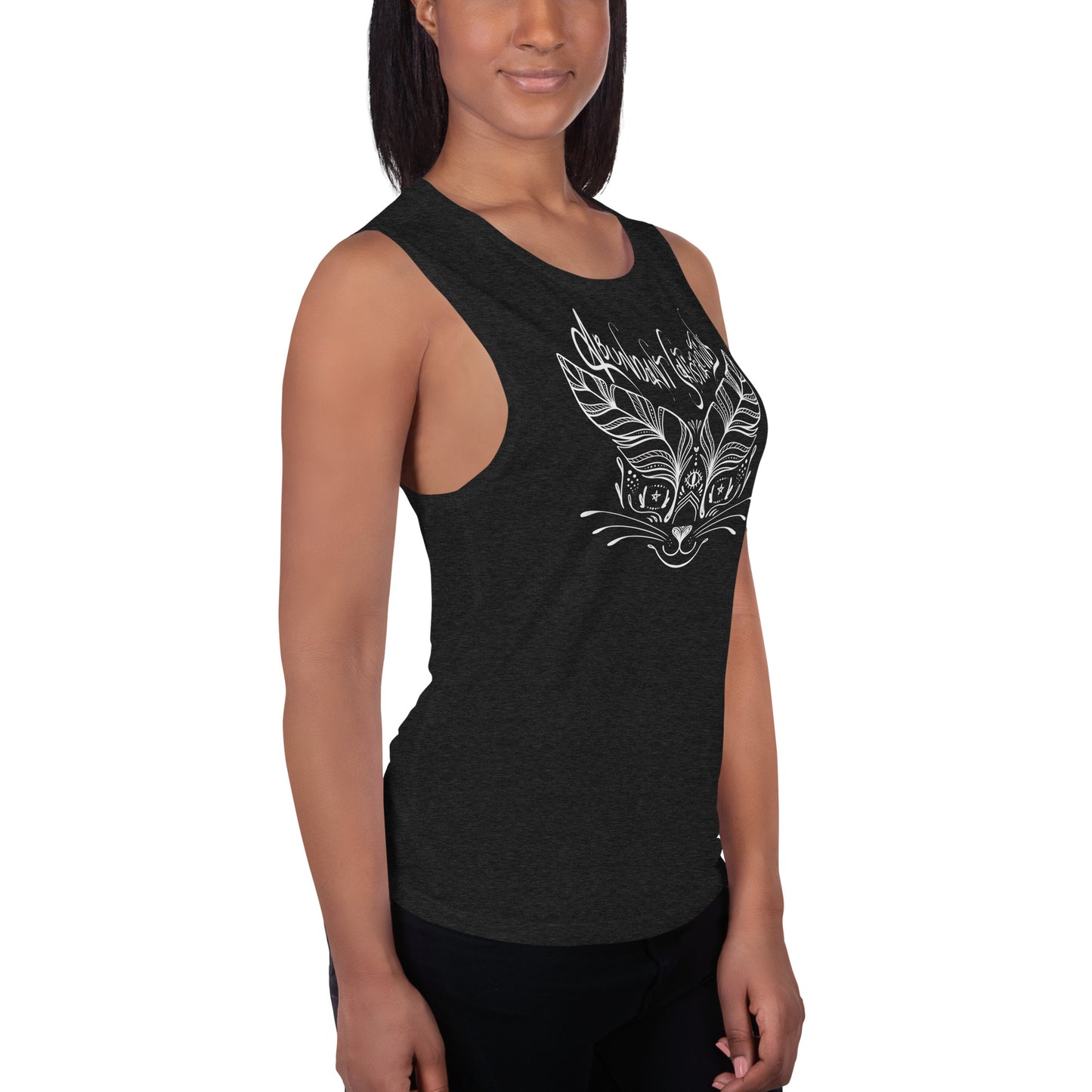 Abundant Satisfactions Muscle Tank (white)
