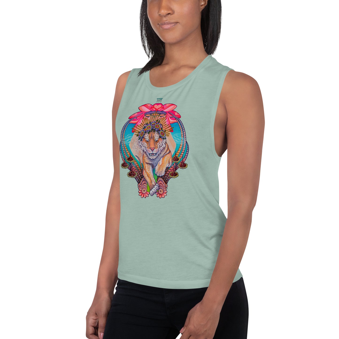 "Tiger Portal" Muscle Tank