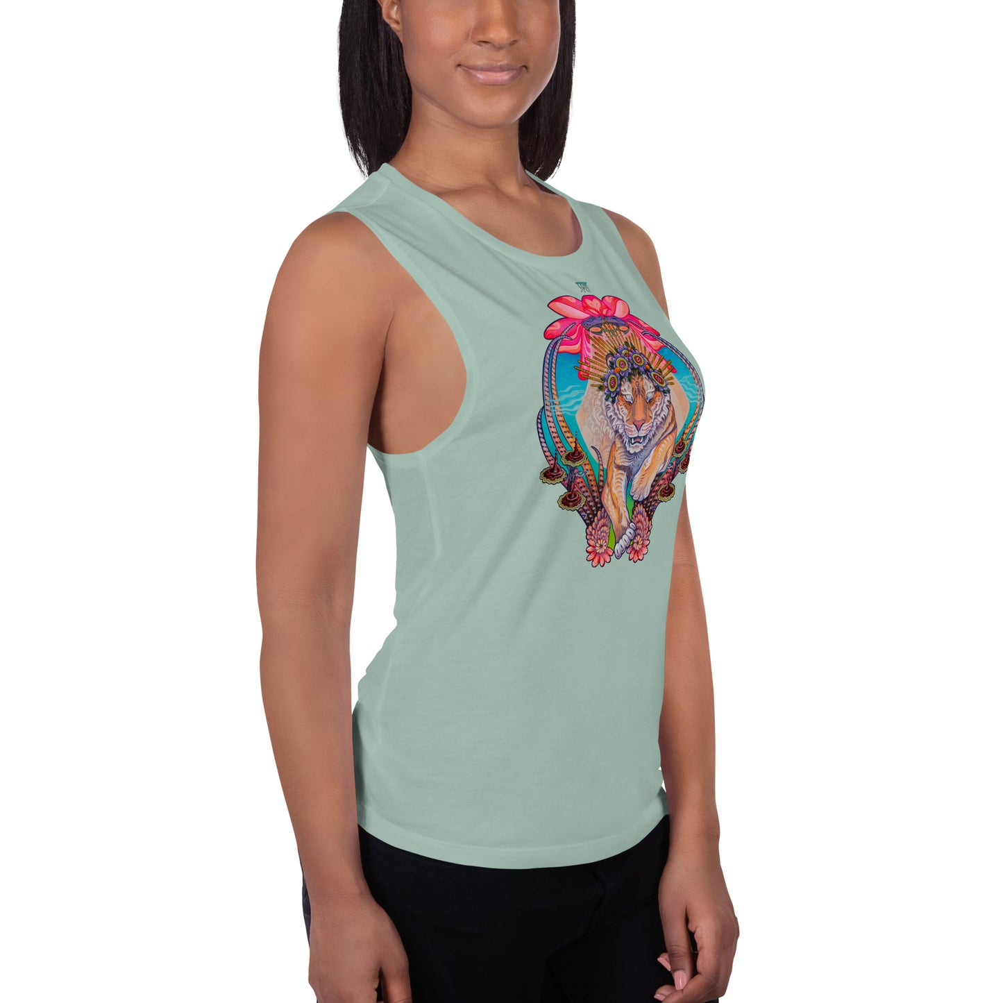 "Tiger Portal" Muscle Tank
