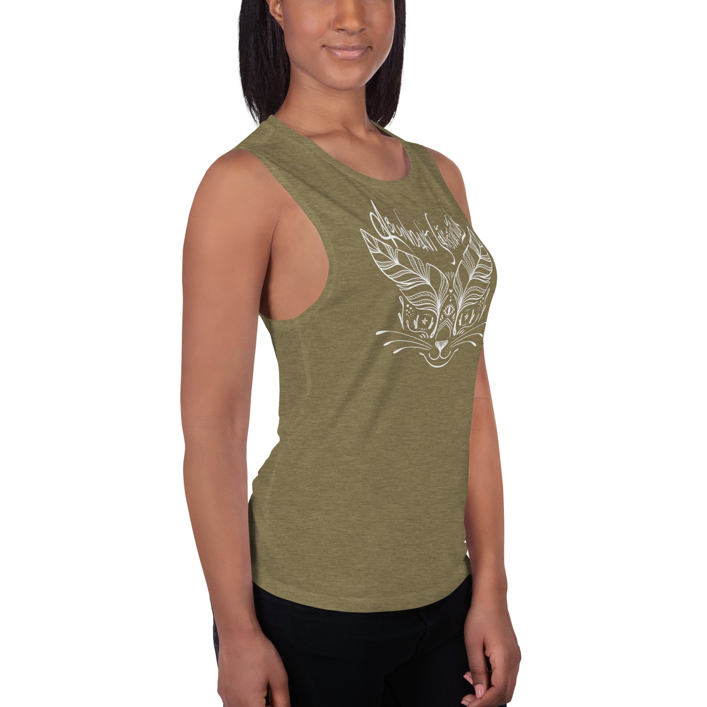 Abundant Satisfactions Muscle Tank (white)
