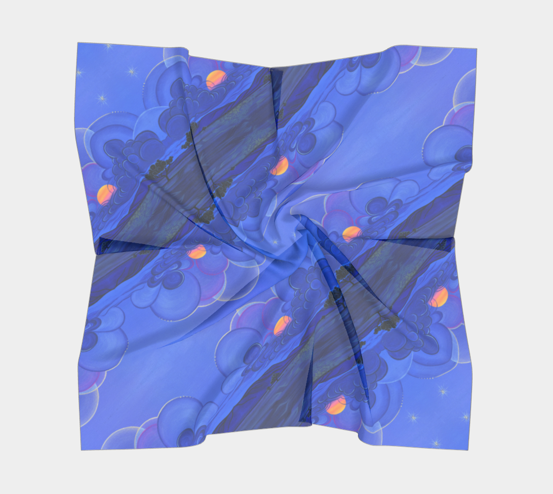 "Ngorongoro Crater" Square Scarf