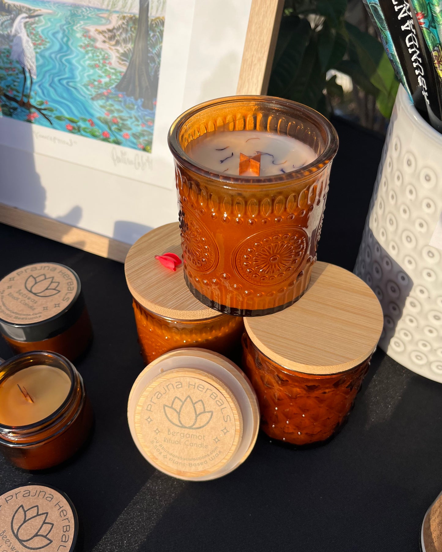 Prajna Ritual Candle ⟡ Plant-Based Wax & Essential Oils