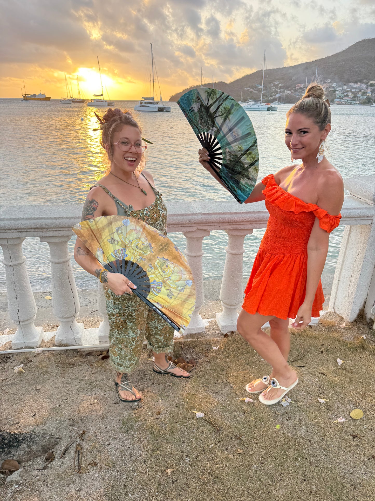 "Ganapataye" Folding Fans