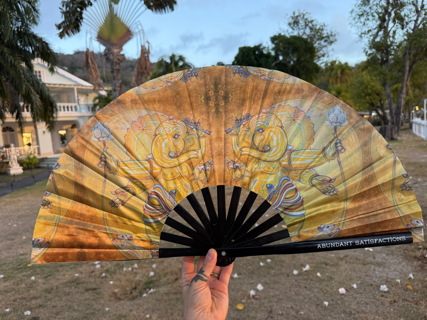 "Ganapataye" Folding Fans