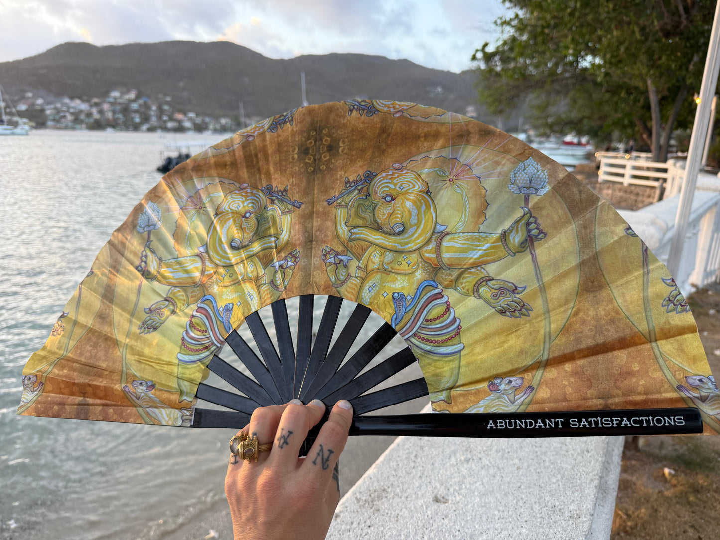 "Ganapataye" Folding Fans