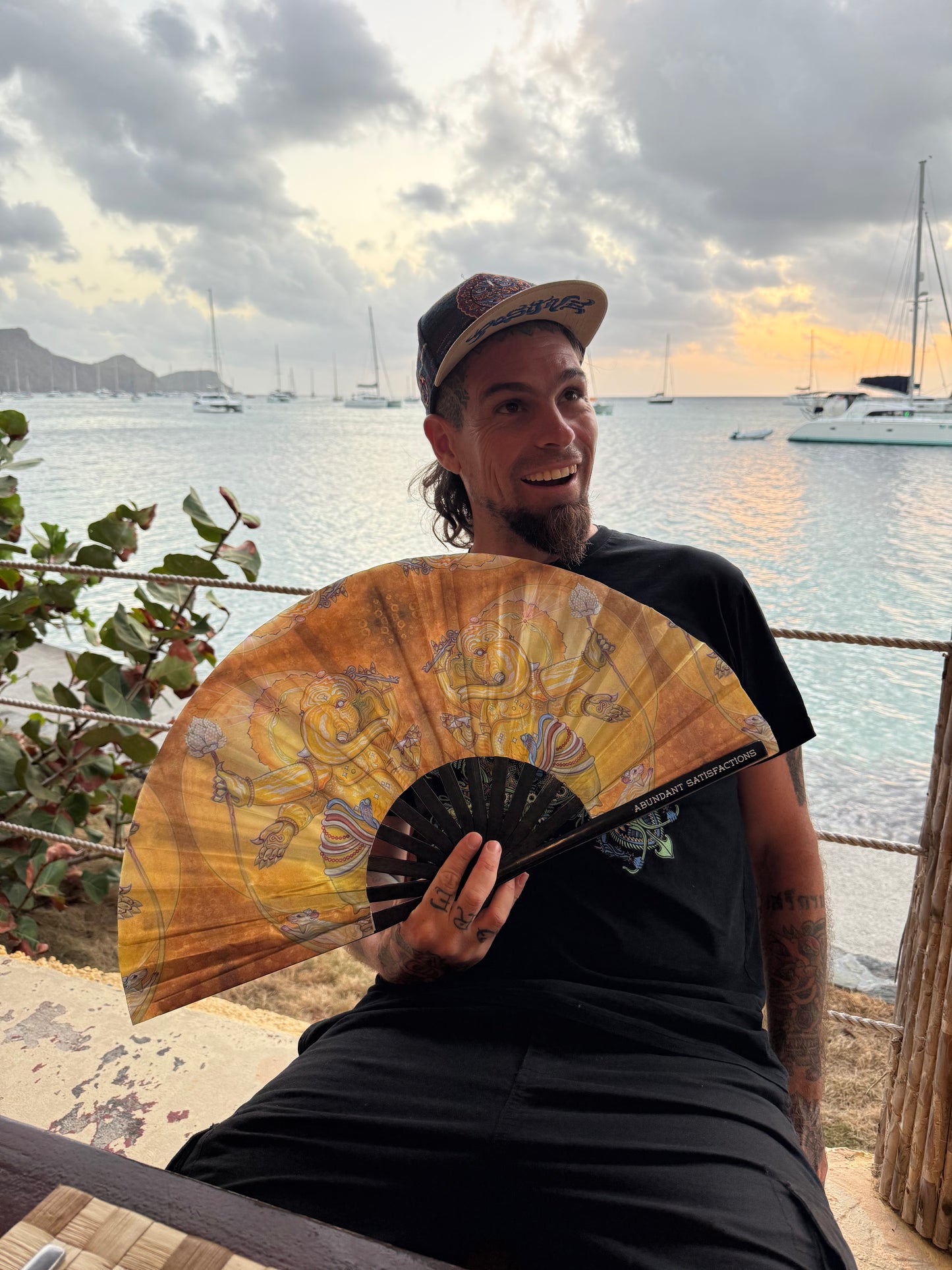 "Ganapataye" Folding Fans