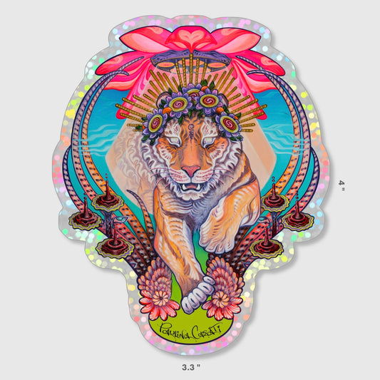 "Tiger Portal" Glitter Sticker