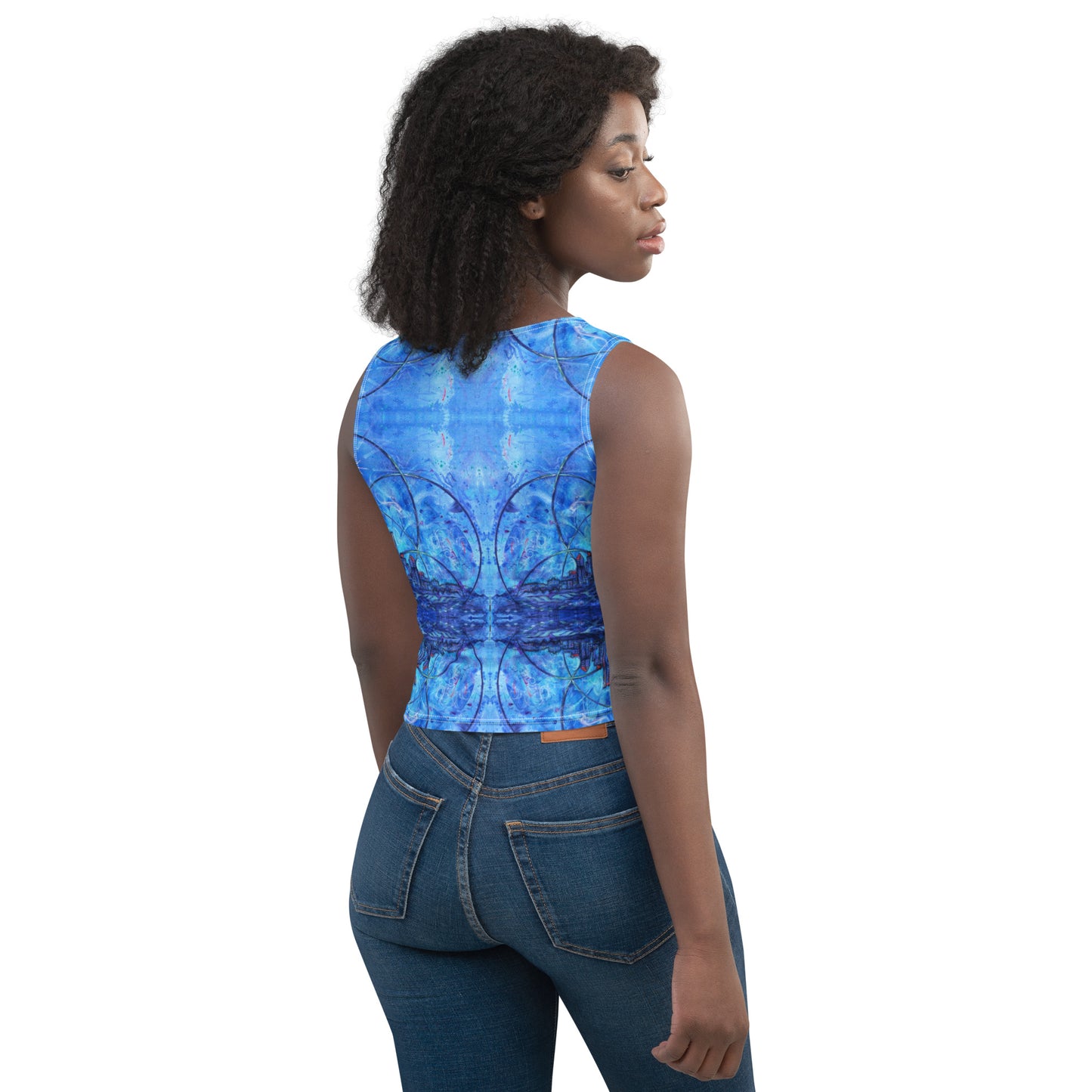 "Prosperity Abounds From Within" Crop Tank