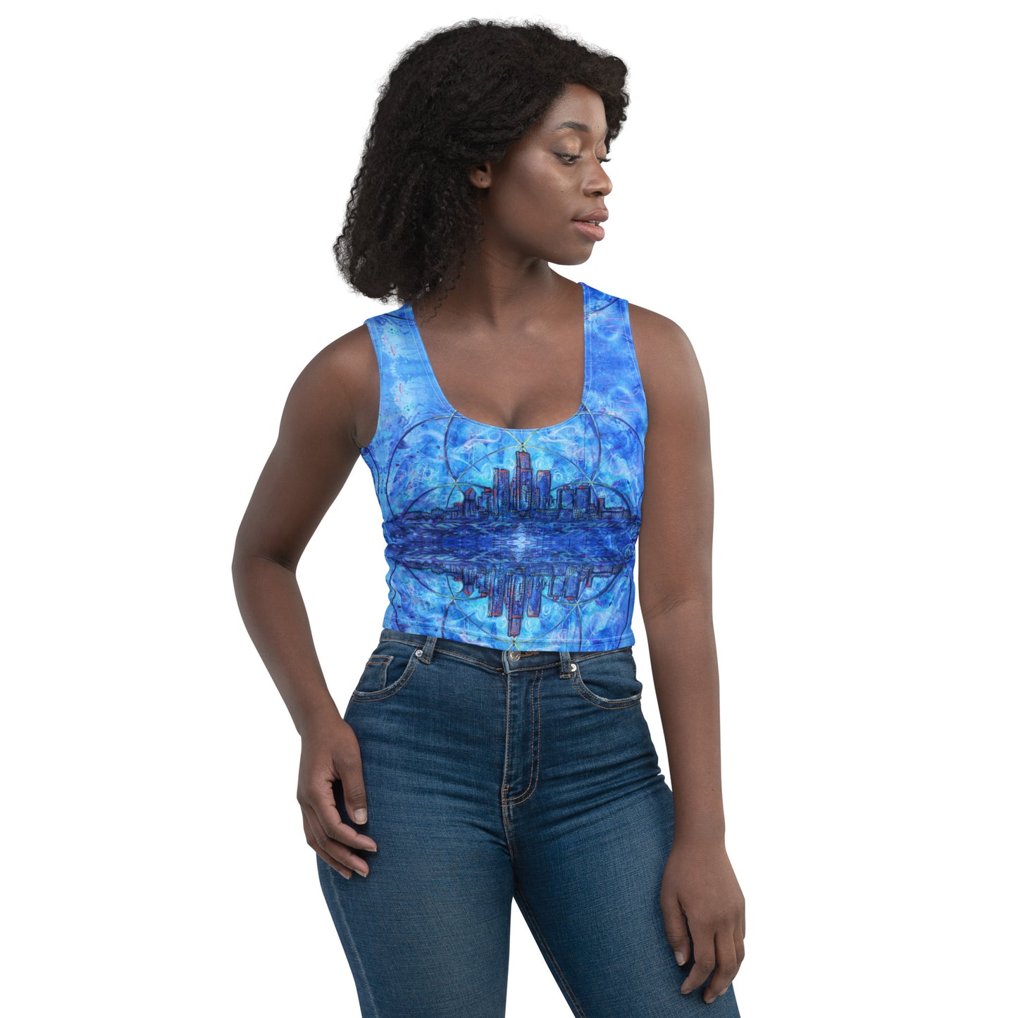 "Prosperity Abounds From Within" Crop Tank