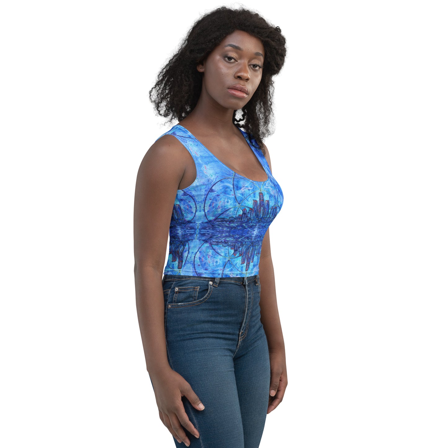 "Prosperity Abounds From Within" Crop Tank