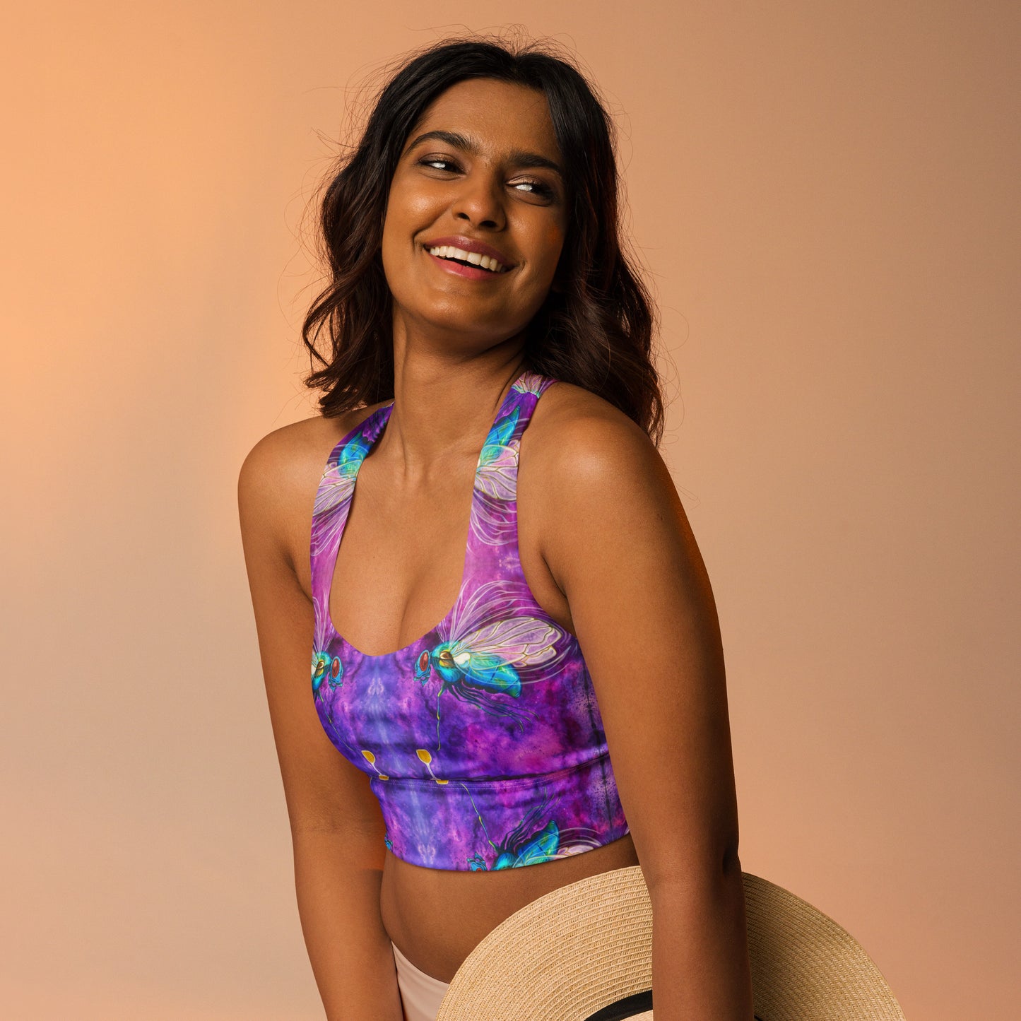 "Fly Mimosa" Crop Racerback