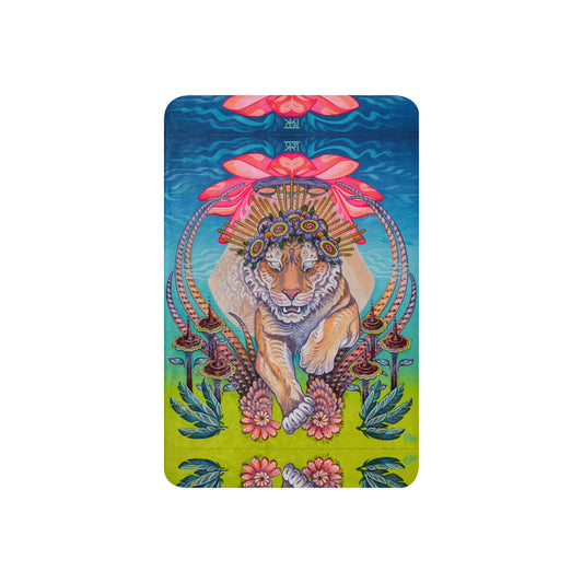 "Tiger Portal" Sherpa blanket