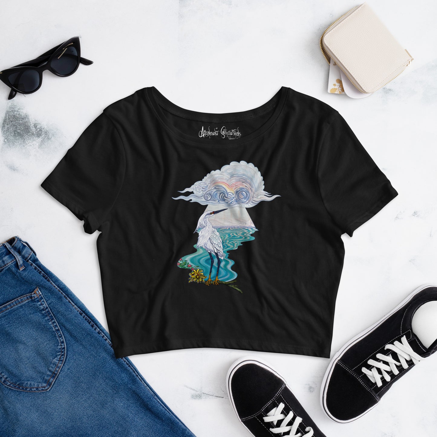"Conception" Crop Tee