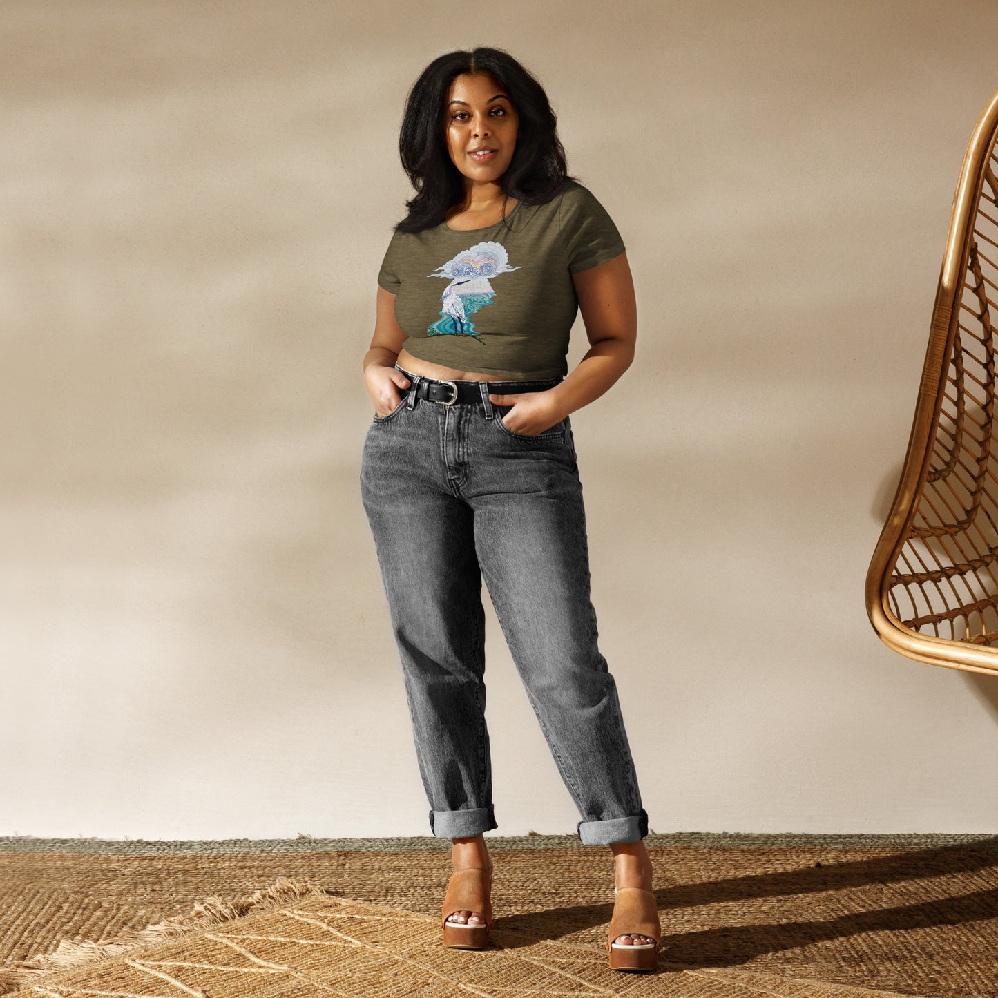 "Conception" Crop Tee
