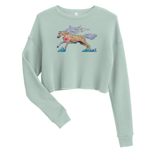 "Freedom To Feel" Crop Sweatshirt